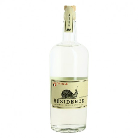 GIN Residence, Gin Bio Français lentement distillé 70 cl