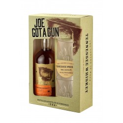 Coffret JOE GOT a GUN Tennessee Whiskey 70 cl + 2 verres