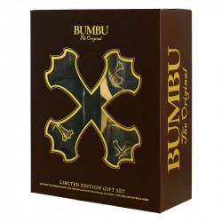 Coffret Rhum de la Barbade Bumbu 70 cl + 2 Verres