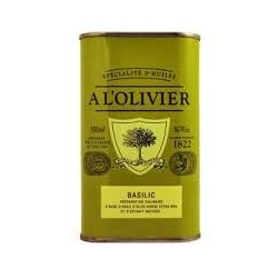 Huile d'olive basilic A l'olivier - Bidon vert 25 CL