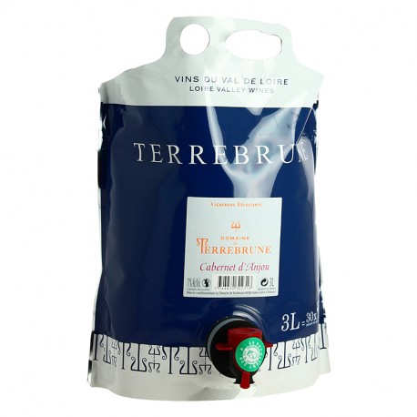 Cabernet d'Anjou domaine de TERREBRUNE BIB 3 Litres de vin rosé