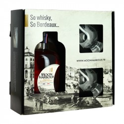 Coffret Whisky Moon Harbour Pier 1 + 2 Verres
