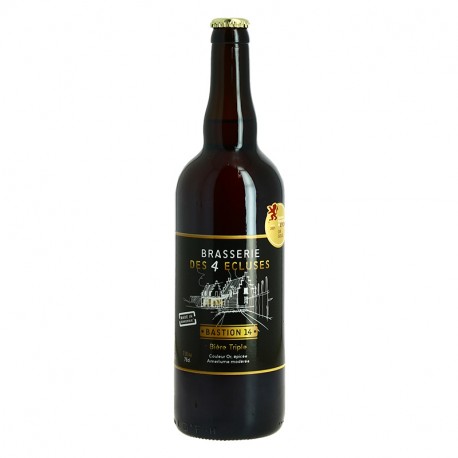 La BASTION 14 Bière Artisanale TRIPLE Brasserie des 4 Ecluses 75 cl