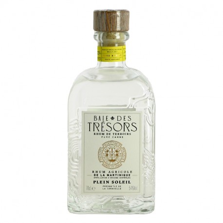 Rhum Blanc Baie des Trésors Plein Soleil 70 cl