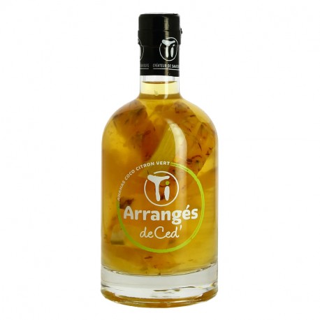 Ti Arrangés de Ced' rhum arrangé Ananas Coco Citron Vert 70 cl