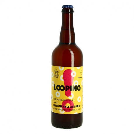 Bière LOOPING Bière Blonde légère par la Brasserie Tandem 75 cl