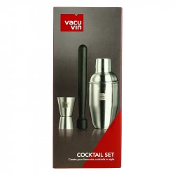 Coffret Cocktail Vacuvin - Cocktail Set 3 pièces