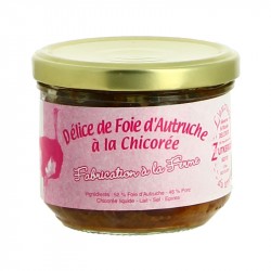 Délice de FOIE d'AUTRUCHE à la CHICOREE 200 Gr