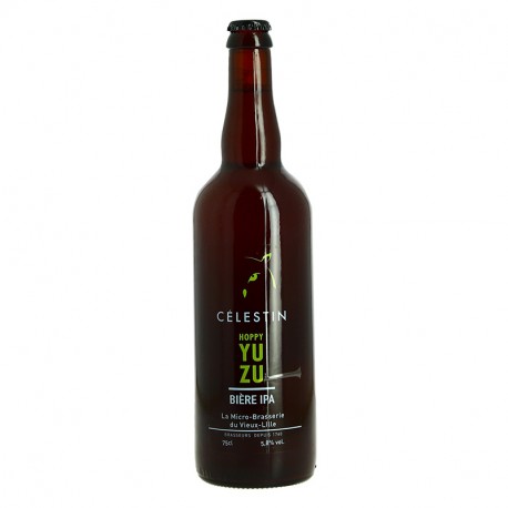 Bière IPA BIO CELESTIN HOPPY YUZU 75 cl