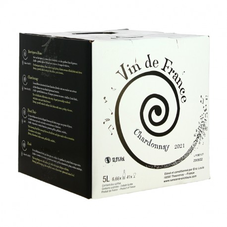 Chardonnay par ERIC LOUIS Bag in Box de 5 Litres