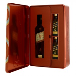 Coffret JOHNNIE WALKER 18 ANS 70 cl + 2 x 5cl de Johnnie Walker Blue Label