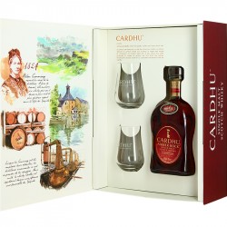 Coffret Whisky CARDHU AMBER Rock + 2 Verres 70cl