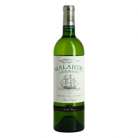 Château MALARTIC LAGRAVIERE Blanc 2018 Pessac Léognan Grand Cru Classé de Graves 75 cl