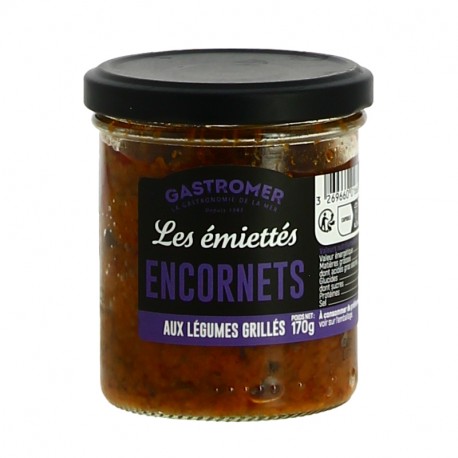 Les Emiettés d'ENCORNETS aux légumes grillés par Gastromer 170 gr