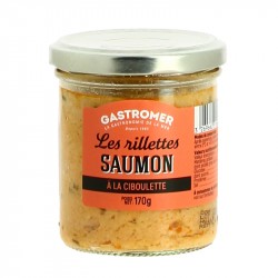 Rillettes de SAUMON à la Ciboulette par GASTROMER 170 Gr