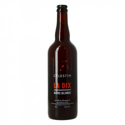La Dix Bière Blonde Biologique Brasserie Célestin du Vieux Lille 75 cl