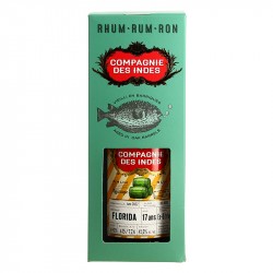 Rhum FLORIDA 17 Ans Compagnies des Indes 70 cl  Affiné en  Ex Fût de Rhum Uitvlugt
