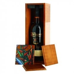 Coffret Rhum ZACAPA Solera 23  Coffret Bois + 6 dessous de verre