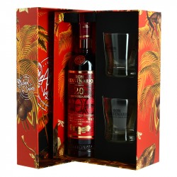 Rhum CENTENARION Solera 20 en Coffret + 2 Verres