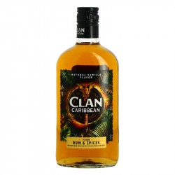 CLAN CARIBBEAN Boisson Spiritueuse à base de Rhum des Caraïbes 70 cl