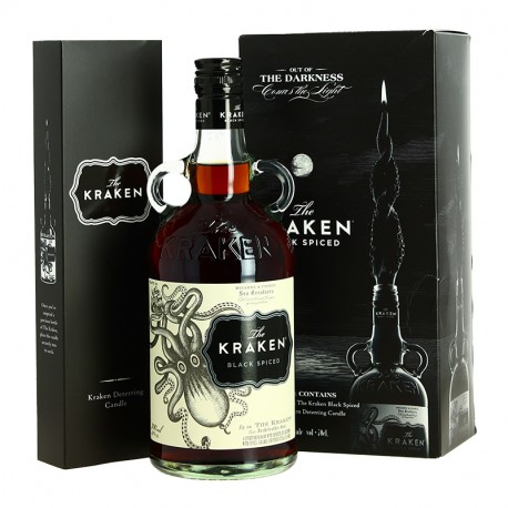 Rhum The KRAKEN Black Spiced Rum Rhum Epicé + Bougies