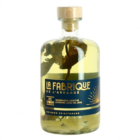 Rhum arrangé La FABRIQUE de l'Arrangé Ice Storm Gingembre Menthe Poivre 70 cl