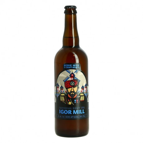 Bière IGOR MILL 75 cl Bière BIO Blonde Imperial Brut IPA