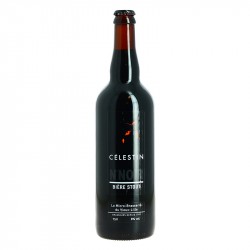 Bière N° NOIR Bière STOUT BIO par la Brasserie Célestin 75 cl