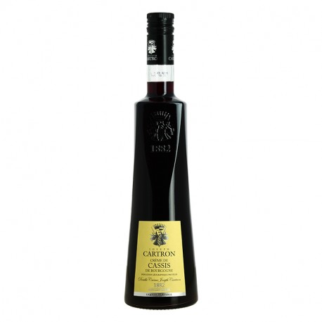 Crème de CASSIS de Bourgogne double crème Joseph CARTRON IGP 70 cl