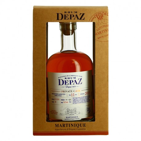 Rhum DEPAZ PRIVATE CASK 58.2° 75 cl Rhum Agricole de Martinique