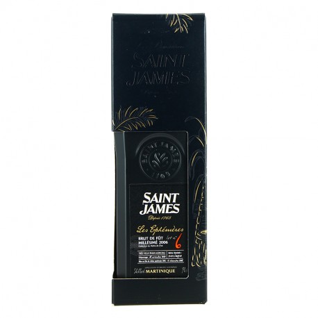 Rhum SAINT JAMES les ÉPHÉMÈRES N°6 Brut de Fût 2007 Rhum Hors d'Age 70 cl