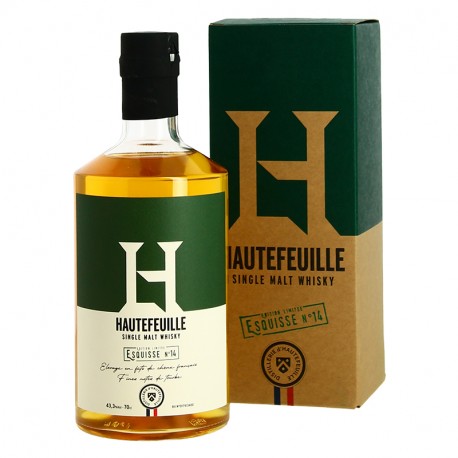 Whisky HAUTEFEUILLE Esquisse N°14 aux fines notes de Tourbe 70 cl