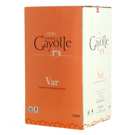 BIB de vin Rosé IGP VAR du Domaine La GAYOLLE 5 Litres