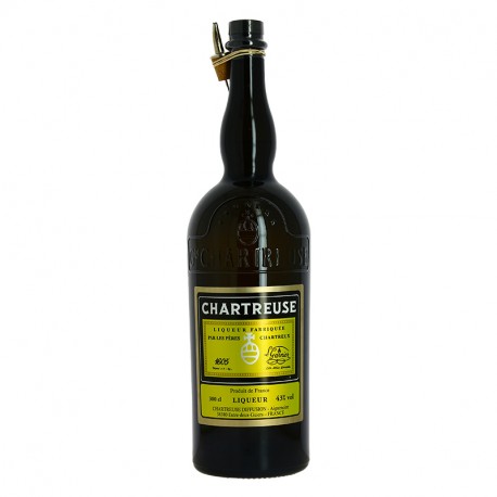 CHARTREUSE JAUNE Liqueur Bouteille de 3 Litres