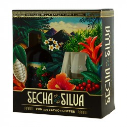 Coffret de  SECHA de la SILVA 70 cl + 1 Verre