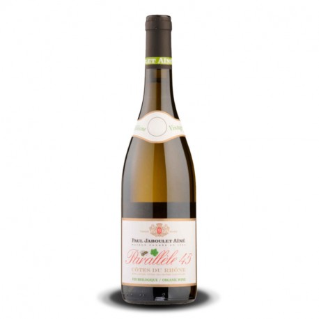 Demi Bouteille de PARALLELE 45 Côtes du Rhône Blanc Biologique par PAUL JABOULET Ainé