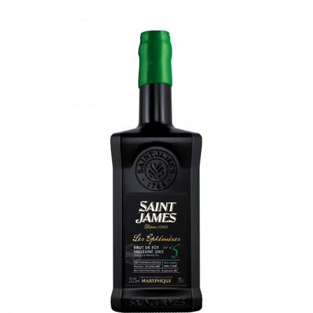 Rhum SAINT JAMES les ÉPHÉMÈRES N°5 Brut de Fût 2005 Rhum Hors d'Age 70 cl