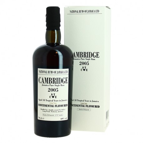 LONG POND 2005 STCE VELIER CAMBRIDGE 18 ans Rhum de Jamaïque 70 cl
