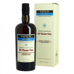PAPALIN 10 ans VELIER Rhum de la REUNION 70 cl