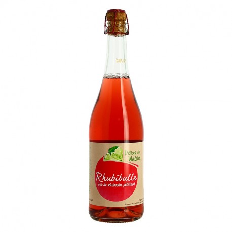 RHUBIBULLE 75 cl jus de Rhubarbe Pétillant