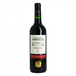 Château MINVIELLE 2018 75 cl Bordeaux Rouge en Caisse Bois