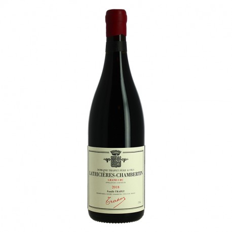 Domaine TRAPET LATRICIERES CHAMBERTIN Grand Cru 2018 75 cl Grand Vin Rouge BIO de Bourgogne